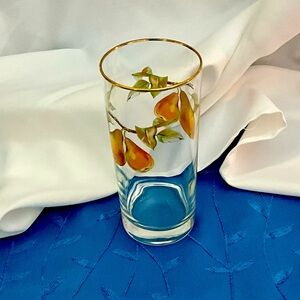 EUC Royal Worcester Pear Evesham Highball Glass
